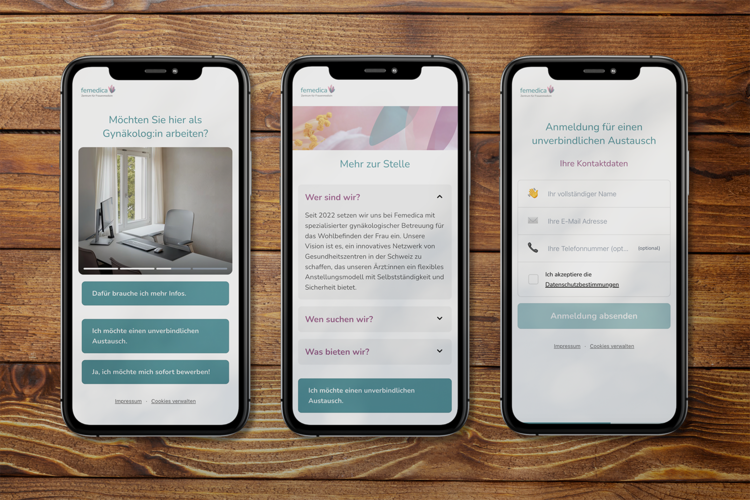 Praxisauftritt mit Responsive Website für Rückenschmerz-Zentrum – designed by meinpraxisauftritt.ch
