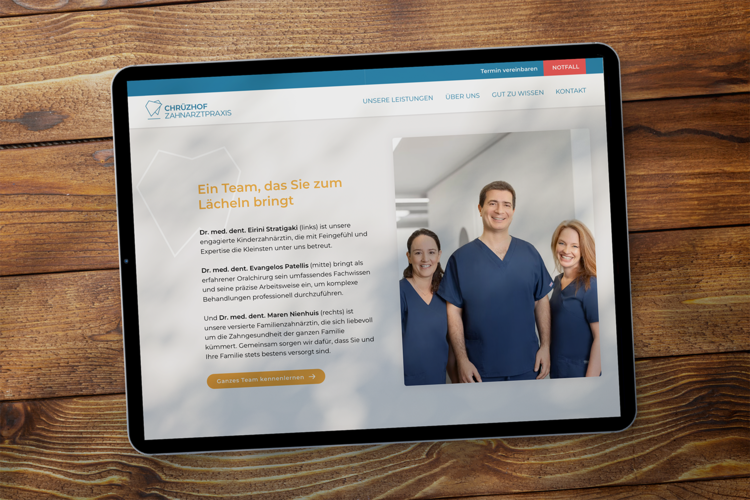 Praxisauftritt mit Responsive Website für Rückenschmerz-Zentrum – designed by meinpraxisauftritt.ch