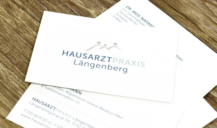 Briefschaften für die Hausarztpraxis Längenberg, Riggisberg – created by meinpraxisauftritt.ch