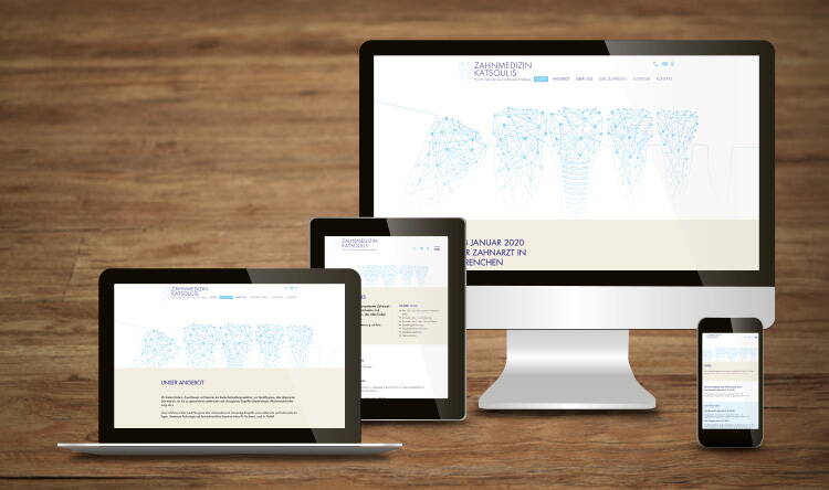 Zahnmedizin Katsoulis, Responsive Website - created by meinpraxisauftritt.ch