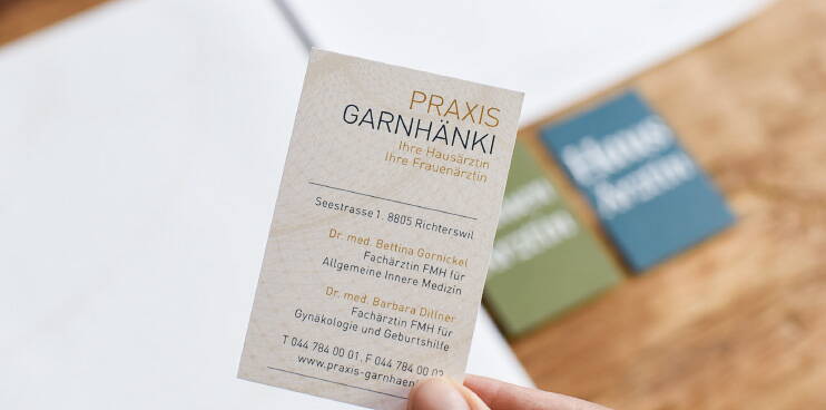 Logo und Praxisauftritt für die Praxis Garnhänki - designed by meinpraxisauftritt.ch