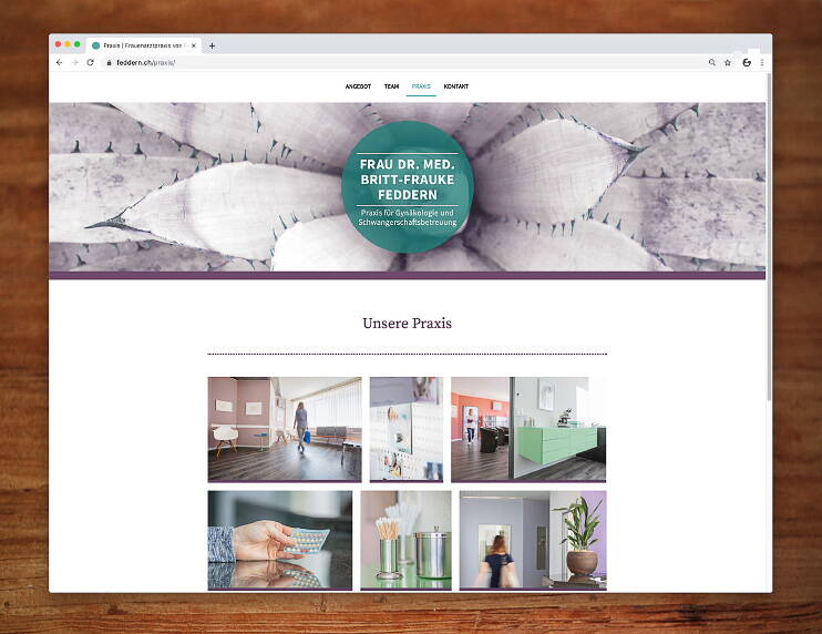 Praxis Feddern, Responsive Website – created by meinpraxisauftritt.ch