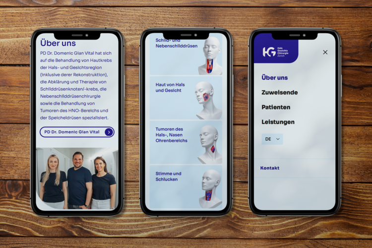 Praxisauftritt mit Responsive Website für Rückenschmerz-Zentrum – designed by meinpraxisauftritt.ch