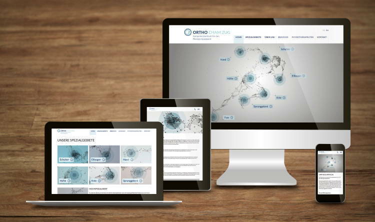 Ortho Cham Zug, Responsive Website - created by meinpraxisauftritt.ch